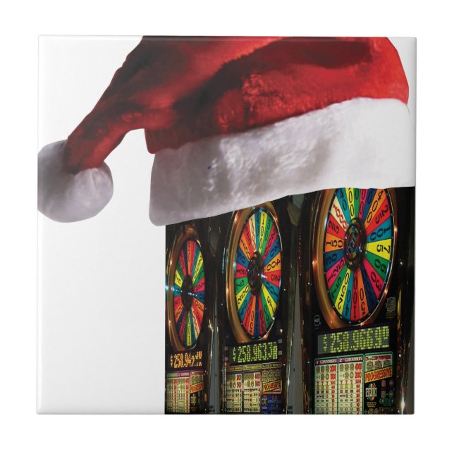 Azulejo De Cerâmica Máquina de Faixas de Natal (Frente)