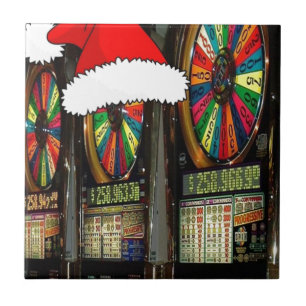 Azulejo De Cerâmica Máquinas De Slot De Santa Hat