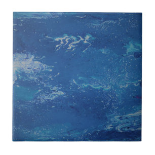 Azulejo De Cerâmica Mar Azul Abstrato Art Sky