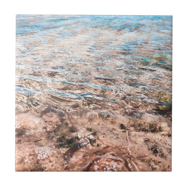 Azulejo De Cerâmica Mar Azul do Paraíso (Frente)