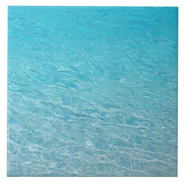 Azulejo De Cerâmica Mar Azul Limpo (Frente)