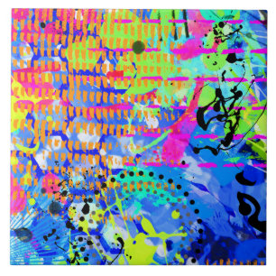 Azulejo De Cerâmica Mar de grafite 2