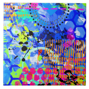 Azulejo De Cerâmica Mar de grafite 3