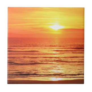 Azulejo De Cerâmica Mar do por do sol