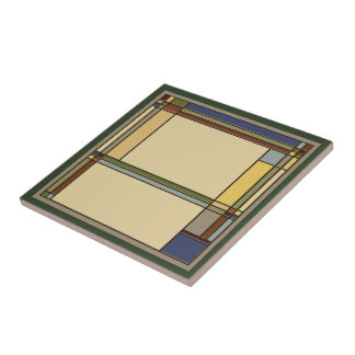 Azulejo De Cerâmica Maravilhoso padrão geométrico de Artes e Artesanat