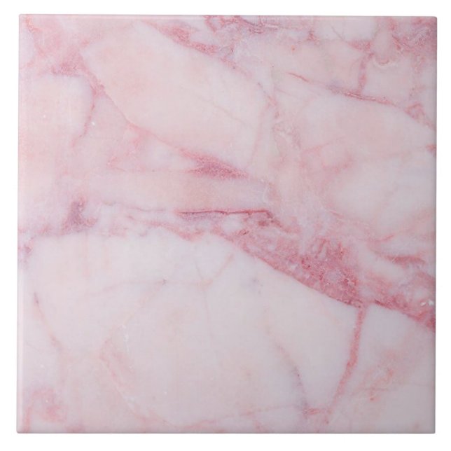 Azulejo De Cerâmica Marble Rosa (Frente)
