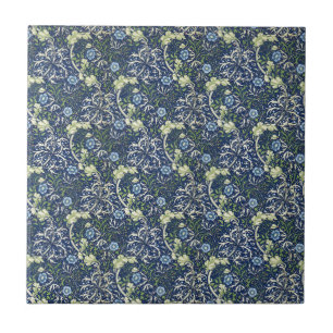 Azulejo De Cerâmica Margaridas azuis por William Morris