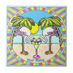 Azulejo De Cerâmica Margarita Flamingo