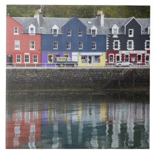Azulejo De Cerâmica Margem, Tobermory, Ilha de Mull, Escócia,