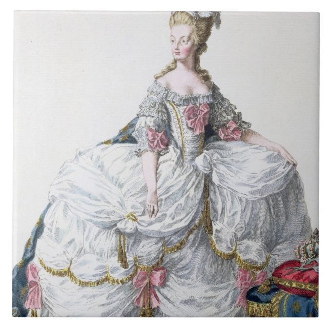 Azulejo De Cerâmica Marie Antoinette (1752-93) 'de DES Estam de (Frente)