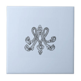 Azulejo De Cerâmica Marie Antoinette – Monogramm – Monogram initials