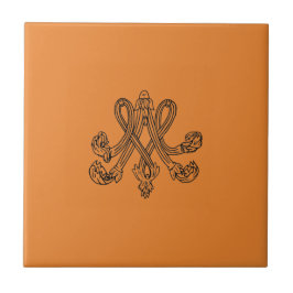 Azulejo De Cerâmica Marie Antoinette – Monogramm – Monogram initials