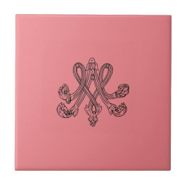 Azulejo De Cerâmica Marie Antoinette – Monogramm – Monogram initials