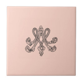 Azulejo De Cerâmica Marie Antoinette – Monogramm – Monogram initials