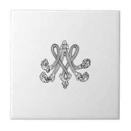 Azulejo De Cerâmica Marie Antoinette – Monogramm – Monogram initials