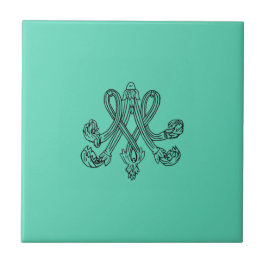 Azulejo De Cerâmica Marie Antoinette – Monogramm – Monogram initials
