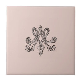 Azulejo De Cerâmica Marie Antoinette – Monogramm – Monogram initials