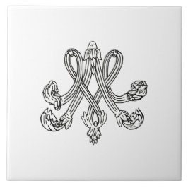 Azulejo De Cerâmica Marie Antoinette – Monogramm – Monogram initials