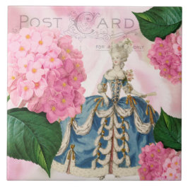 Azulejo De Cerâmica Marie Antoinette Pink Hydrangea Azulejo cerâmica