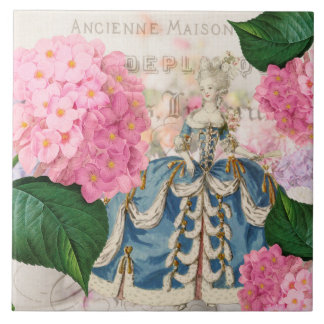 Azulejo De Cerâmica Marie Antoinette Pink Hydrangea Azulejo cerâmica