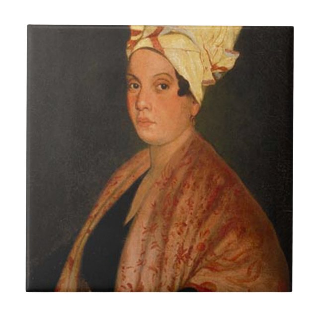 Azulejo De Cerâmica Marie Laveau: A rainha do Voodoo (Frente)