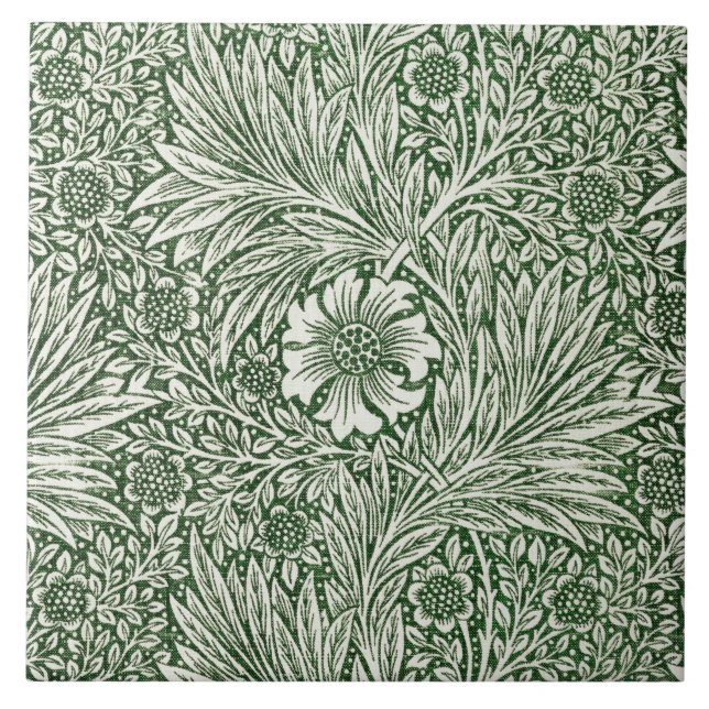 Azulejo De Cerâmica Marigold, William Morris (Frente)