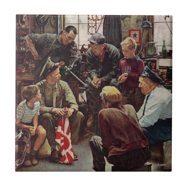 Azulejo De Cerâmica Marinha de Emergência (Frente)