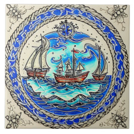 Azulejo De Cerâmica Marinha marítima tradicional arte cerâmica n.o 12
