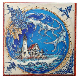 Azulejo De Cerâmica Marinha marítima tradicional arte cerâmica n.o 14