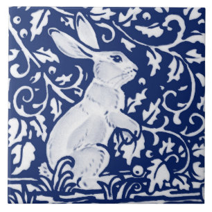 Azulejo De Cerâmica Marinho Cobalto Coelho Azul Coelho Dedham Delft Mo