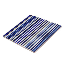 Azulejo De Cerâmica Marinho Moderno Summer Blue Boat Strips Coleção
