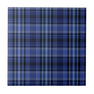 Azulejo De Cerâmica Marinho Xadrez azul Tartan