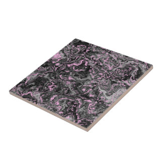 Azulejo De Cerâmica Mármore abstrato rosa e cinza