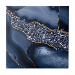 Azulejo De Cerâmica Mármore Azul Dourado Ágata Cozinha Banheiro Modern