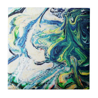 Azulejo De Cerâmica Mármore azul e verde