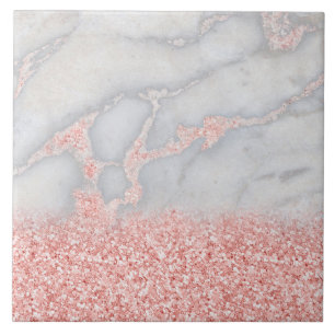 Azulejo De Cerâmica Mármore boémio Dourado do rosa Sparkly do rosa