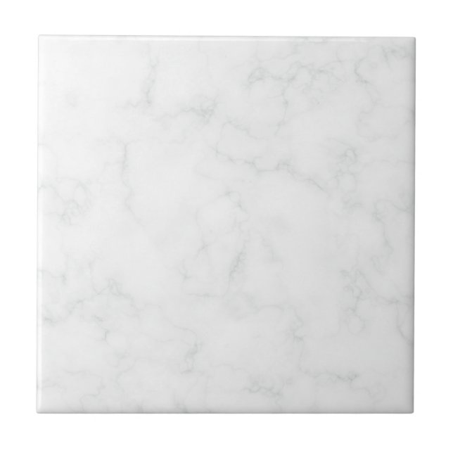 Azulejo De Cerâmica Mármore Branco Clássico Carrara (Frente)