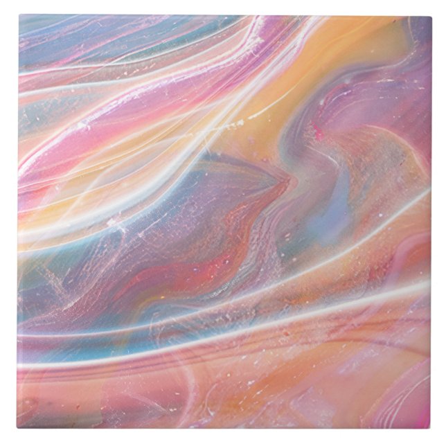 Azulejo De Cerâmica Mármore Clássico Simples Elegante Moderno - Rosa E (Frente)