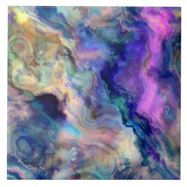 Azulejo De Cerâmica Mármore colorido (Frente)