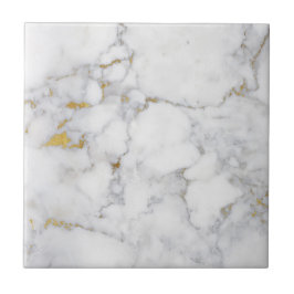 Azulejo De Cerâmica Mármore com veias douradas luxuosas