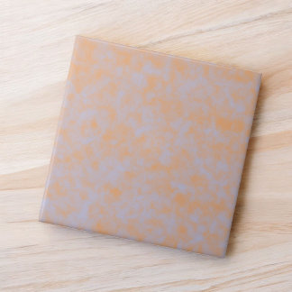 Azulejo De Cerâmica Mármore de Aquarela Laranja e Roxo Elegante