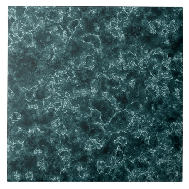 Azulejo De Cerâmica Mármore de turquesa preto (Frente)