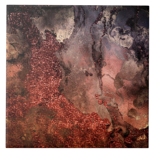 Azulejo De Cerâmica Mármore Dourado de cobre brilhante da esmeralda da (Frente)