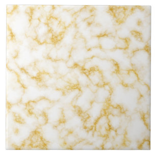 Azulejo De Cerâmica Mármore Elegante - Branco Dourado