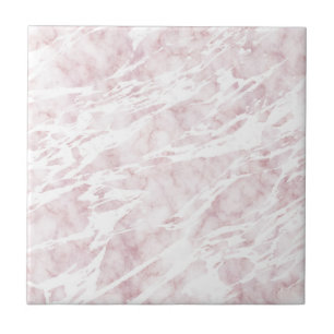 Azulejo De Cerâmica Mármore moderno cor-de-rosa e branco feminino