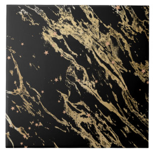 Azulejo De Cerâmica Mármore Preto