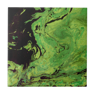 Azulejo De Cerâmica Mármore verde preto