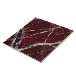 Azulejo De Cerâmica Mármore vermelho luxuoso brilhante