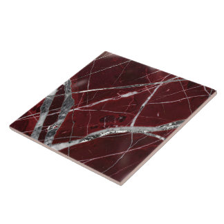 Azulejo De Cerâmica Mármore vermelho luxuoso brilhante