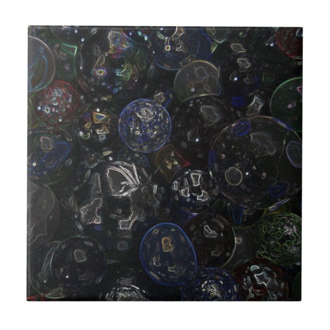 Azulejo De Cerâmica Mármores holográficos (Frente)